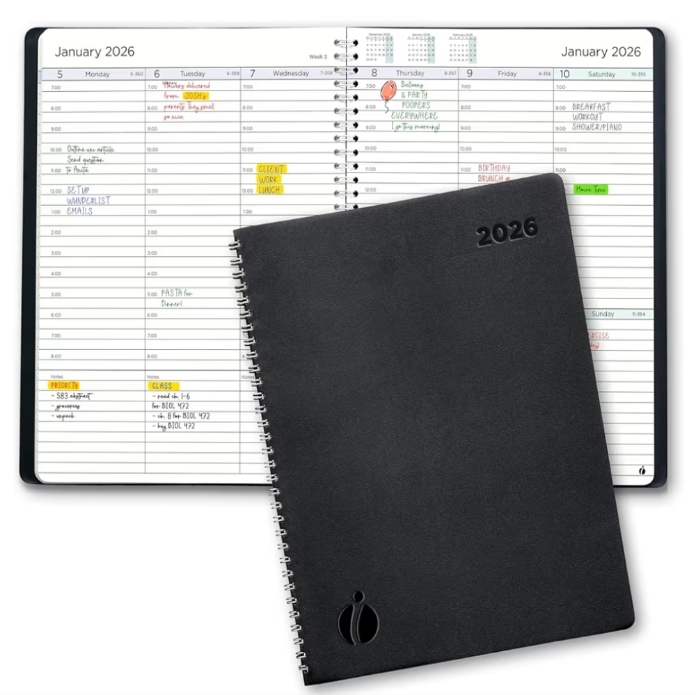 Black Spiral 2026 Planner